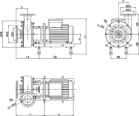 Высокорасходный центробежный насос MLX-150-15