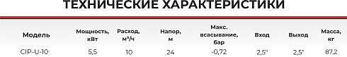 Самовсасывающий насос CIP-U-10-3